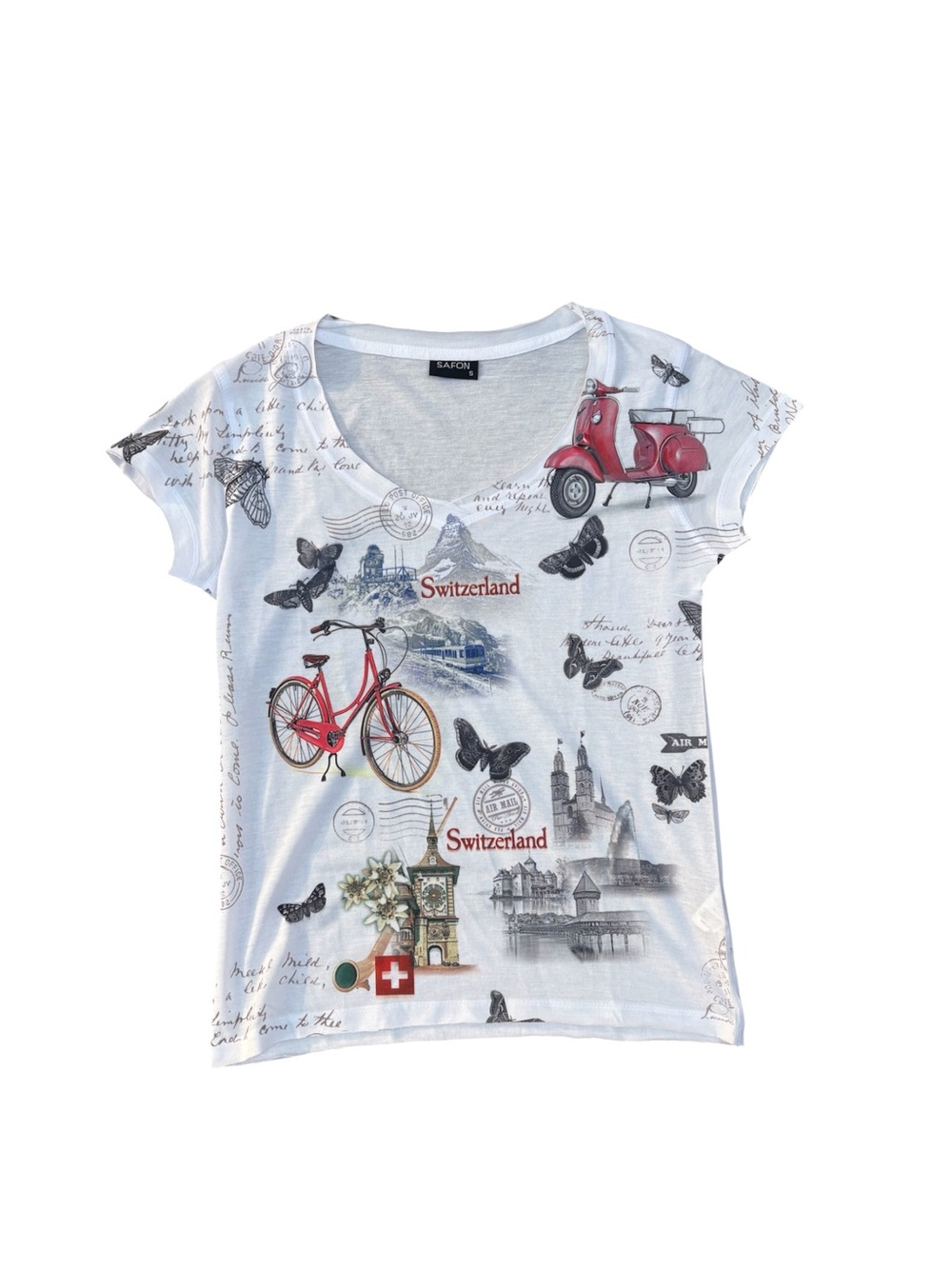 Y2K Switzerland Graphic Tee Euro